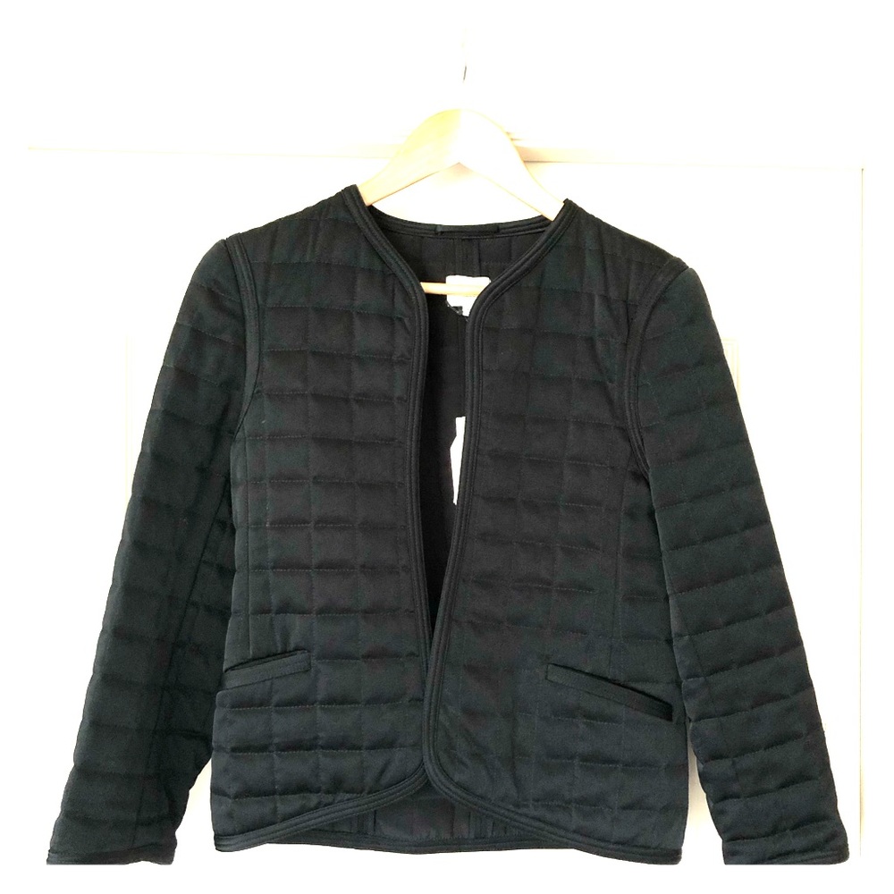 Wilfred (Artiza) black quilted blazer size 6